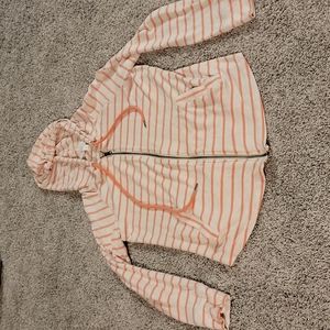 Market and Spruce Mavian Hi Low Zip up hooded knit top